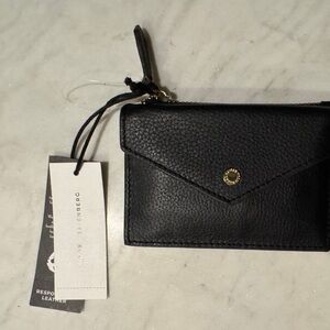 Aimee Kestenberg Black Leather Key & Card Holder